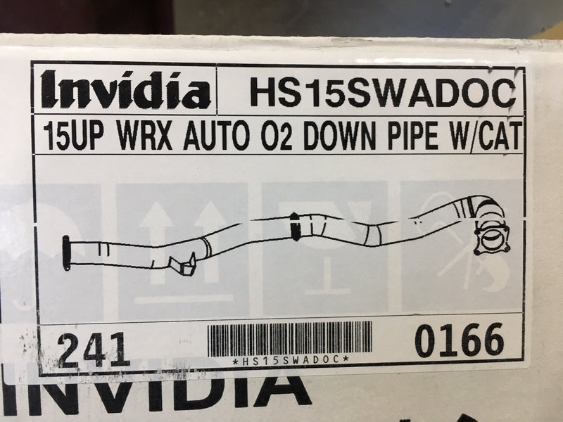 Invidia 15+ Subaru WRX Automatic Trans Down Pipe w/ High Flow Cat